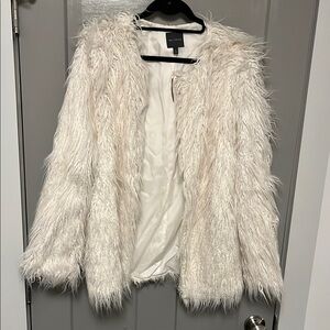 The Limited White Teddy Jacket